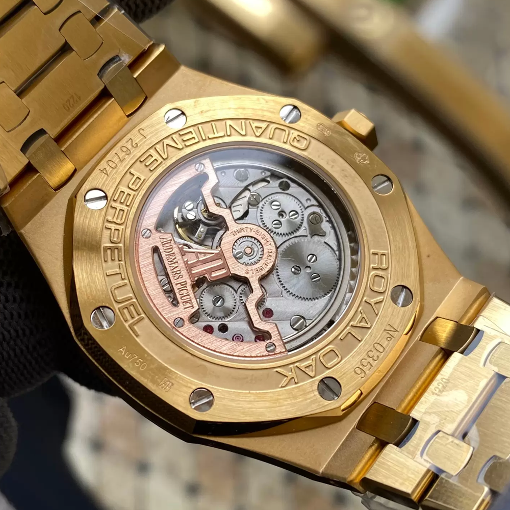 오데마피게 로얄오크 퍼페츄얼 캘린더 옐로우골드 다이얼 YG 금통 41mm 26574