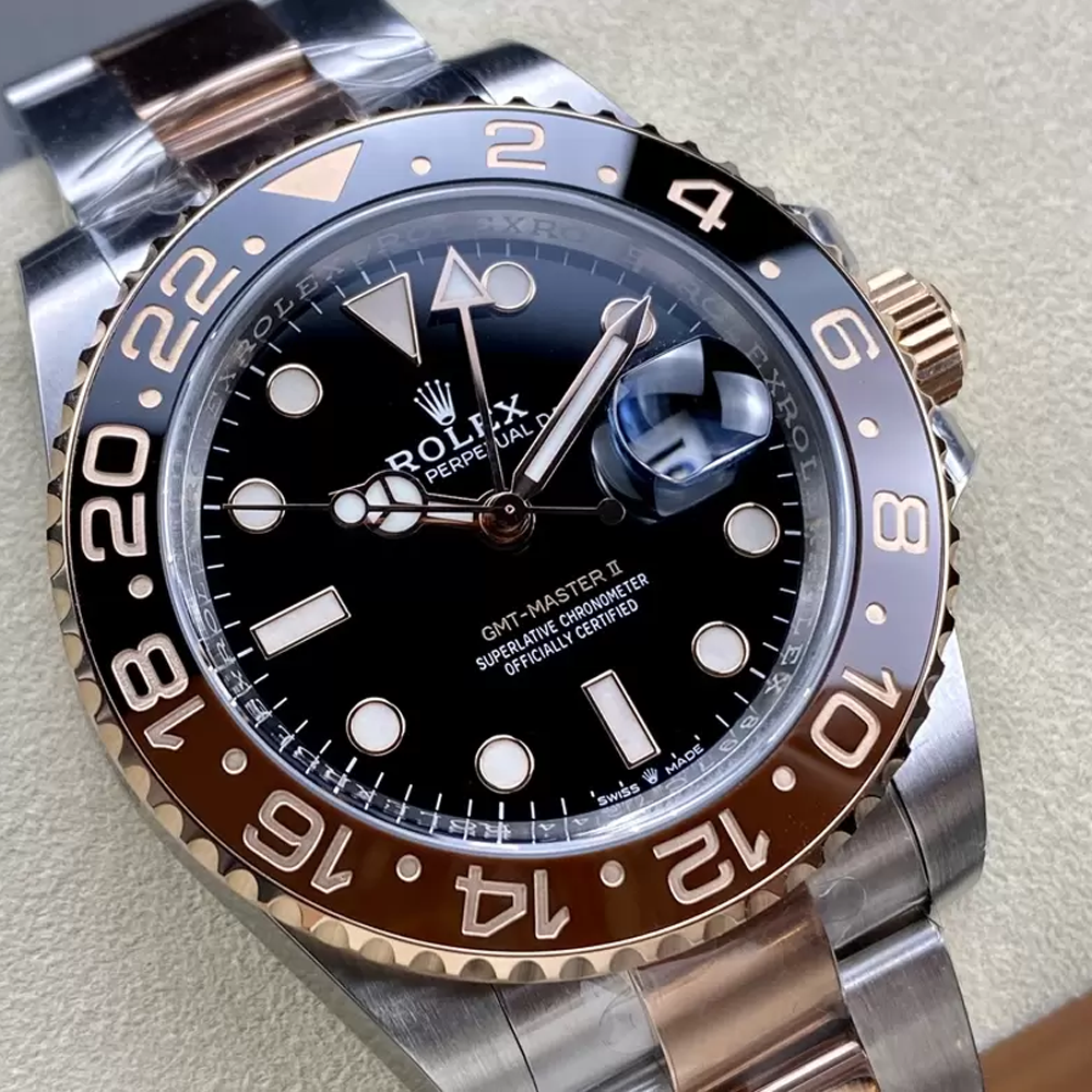 롤렉스 GMT 마스터2 루트비어 콤비 검판 40mm m126711chnr