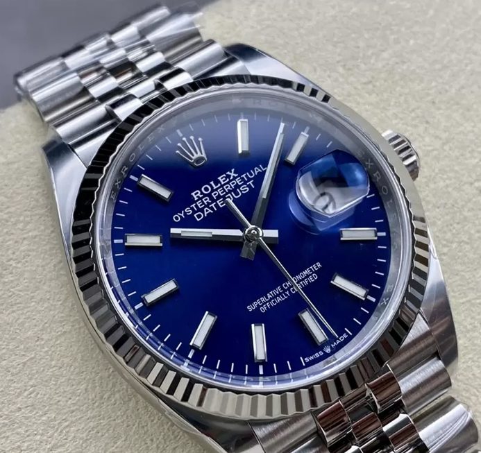 롤렉스 데이저스트 청판 다이얼 바인덱스 SS 쥬빌레 36mm 최신 V2버전 126234