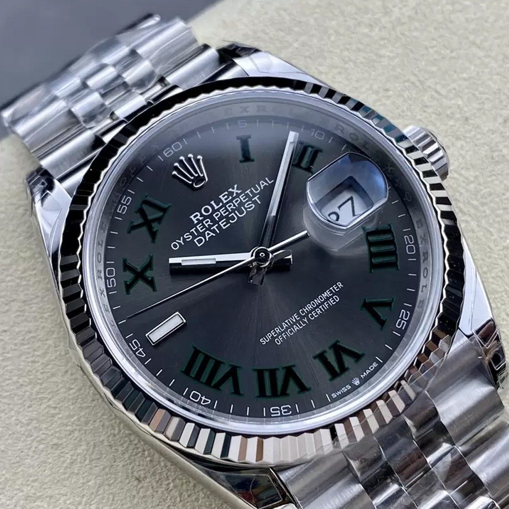 롤렉스 데이저스트 그레이 윔블던 로만 다이얼 SS 쥬빌레 36mm 126234