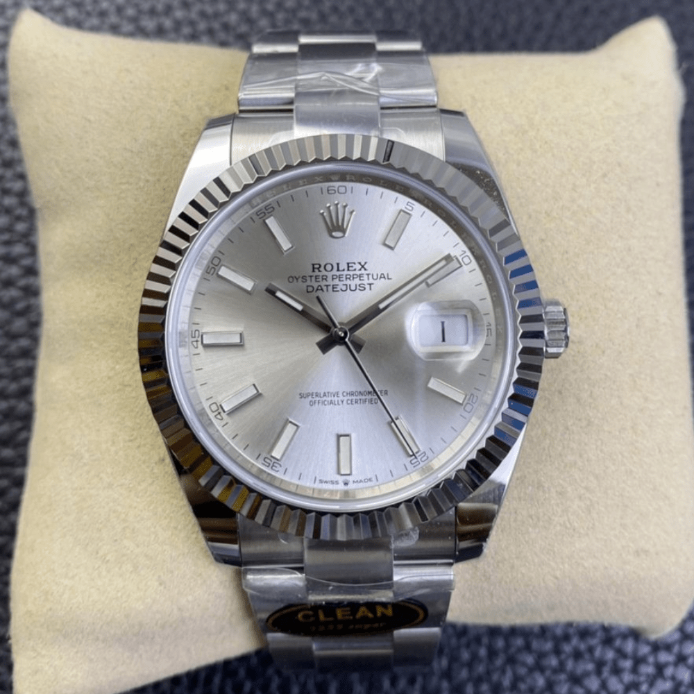 롤렉스 데이저스트 실버 다이얼 바인덱스 SS 오이스터 41mm 126334