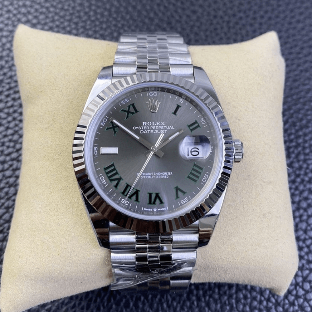 롤렉스 데이저스트 그레이 윔블던 로만 다이얼 SS 쥬빌레 41mm 126334