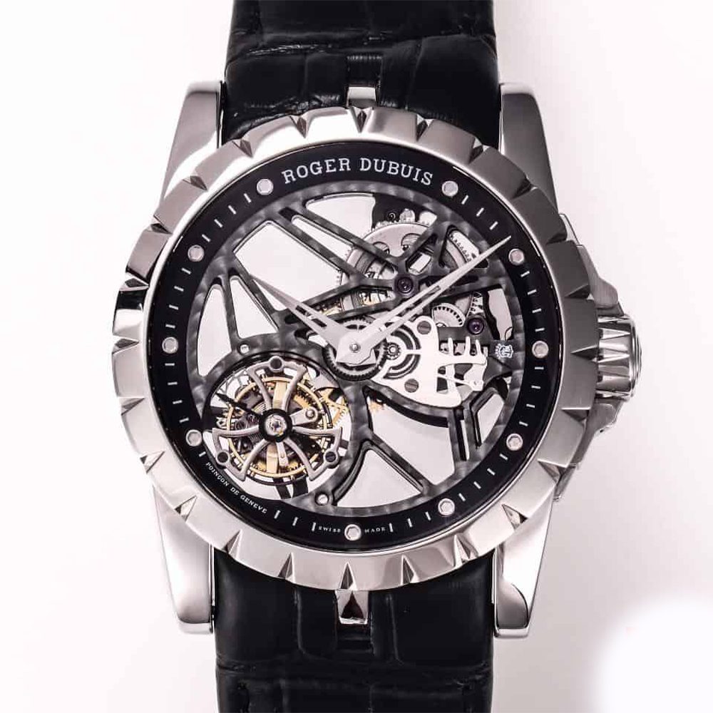 로저드뷔 엑스칼리버 투르비옹 스켈레톤 다이얼 티타늄 V4버전 45mm RDDBEX0260