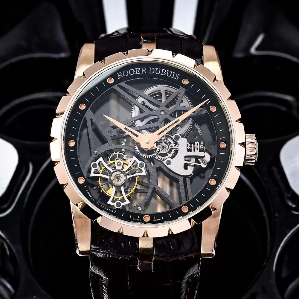 로저드뷔 엑스칼리버 스파이더 투르비옹 로즈골드 45mm V4버전 RDDBEX0392