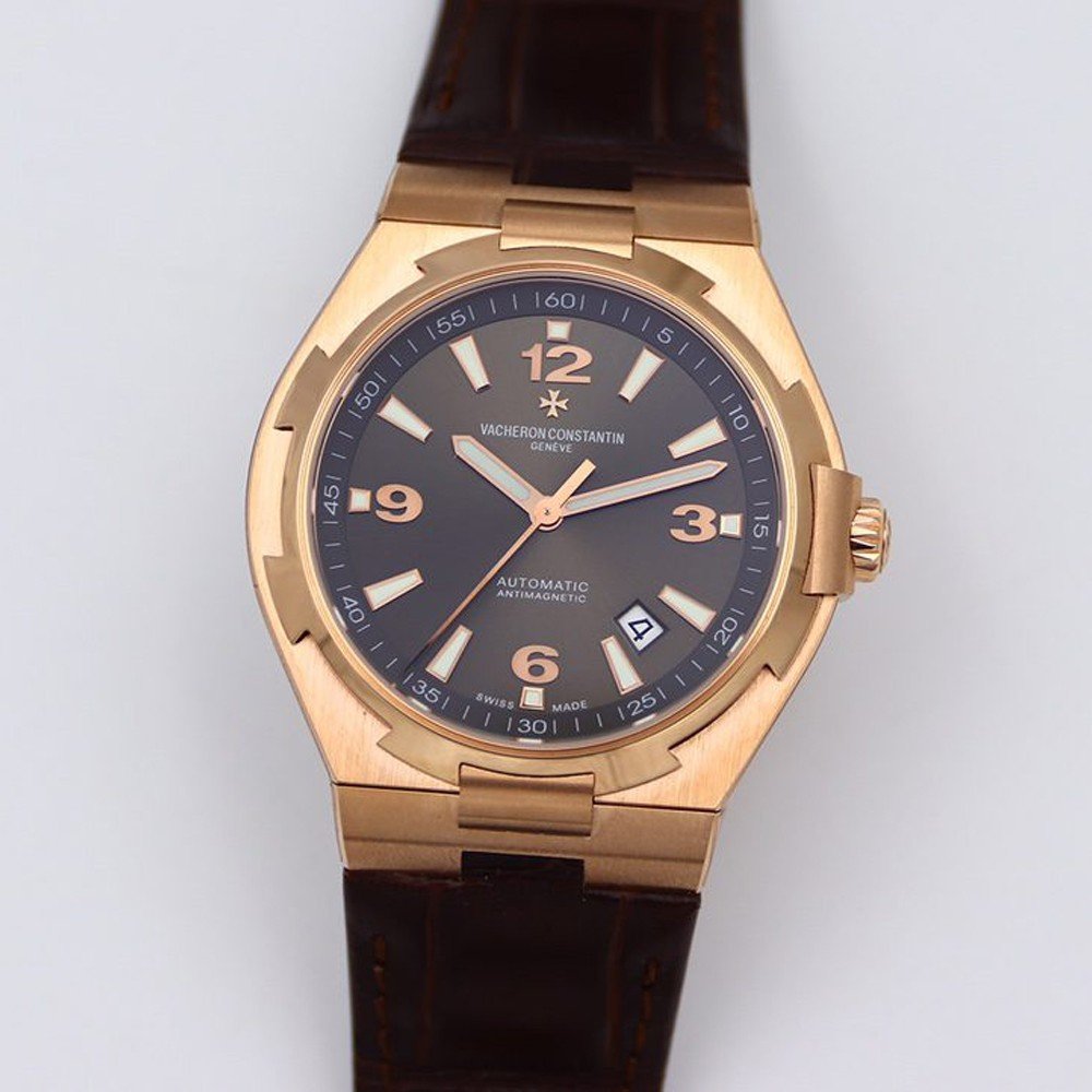 바쉐론 콘스탄틴 오버시즈 로즈곧드 블랙 러버 스트랩 41mm 47040/000R-9666