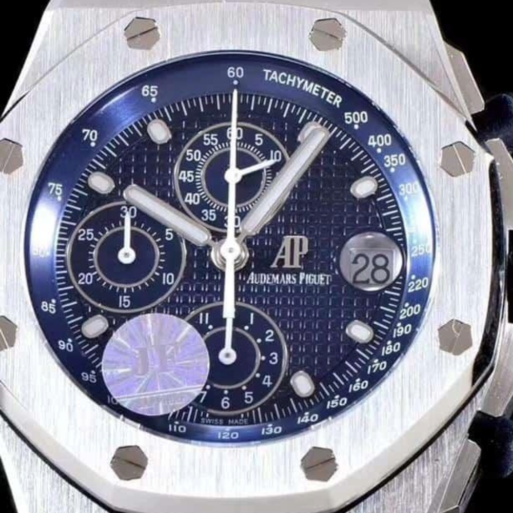 오데마피게 로얄오크 오프쇼어 블루 다이얼 스틸 SS 브레이슬릿 42mm 25주년 한정판 26237ST