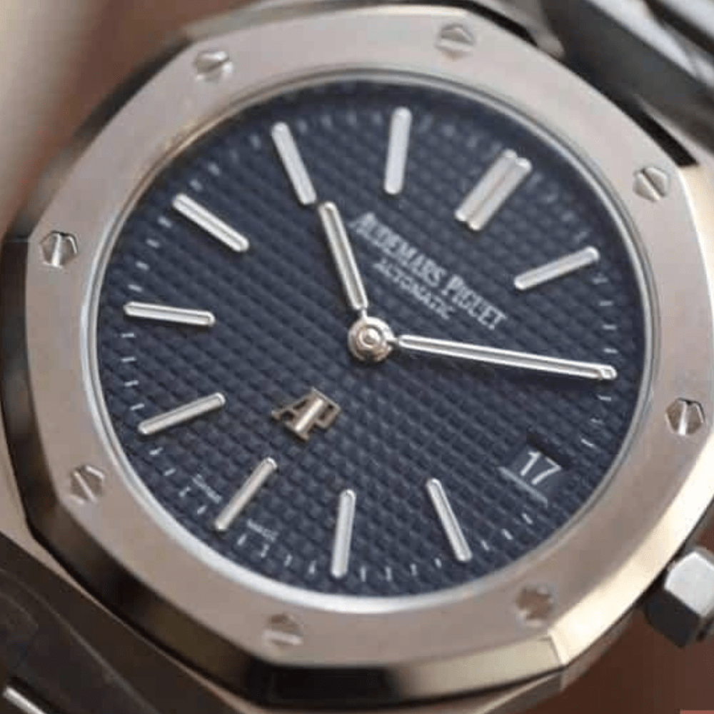 오데마피게 로얄오크 블루 다이얼 스틸 SS 브레이슬릿 39mm 15202