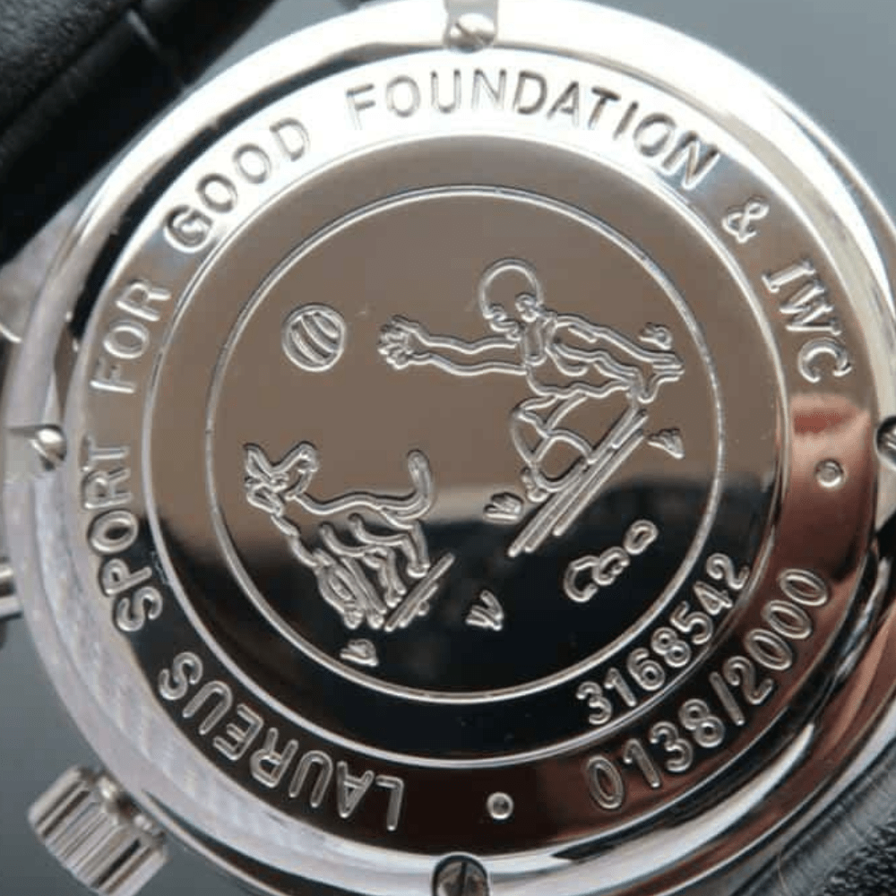 IWC 포르투갈 한정판 슈퍼 울트라씬 포르투기저 크로노그래프 스틸 블루 다이얼 레더 스트랩 40.9mm IW371432