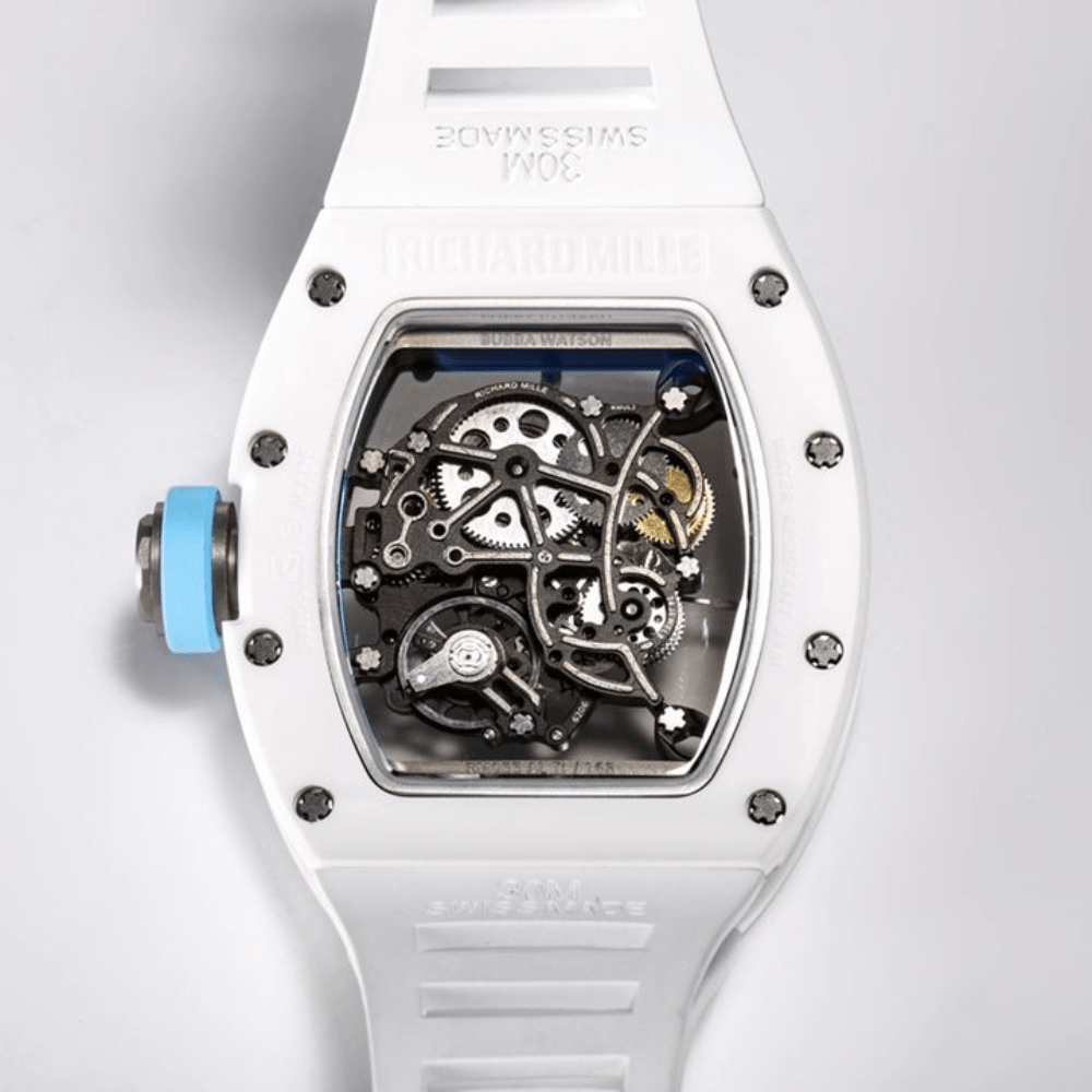 리차드밀 부바왓슨 화이트 세라믹 화이트 러버밴드 RM-055