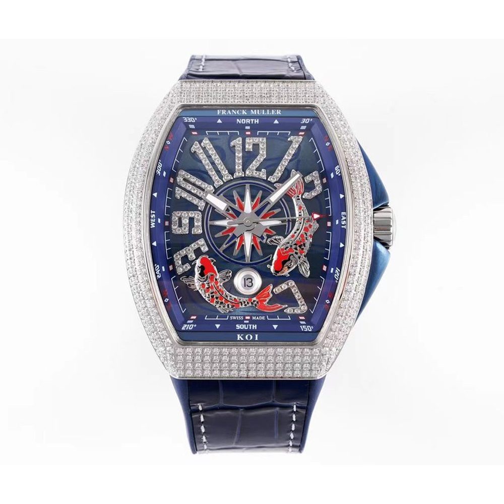 프랭크 뮬러 뱅가드 요팅 블루 다이얼 44mm V45 YT SC DT AC BL