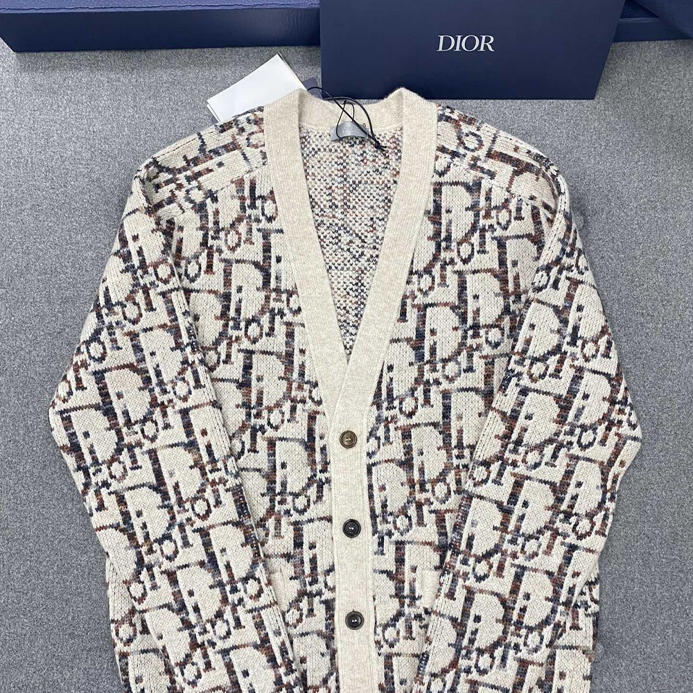 디올 24SS 오블리크 캐시미어 가디건