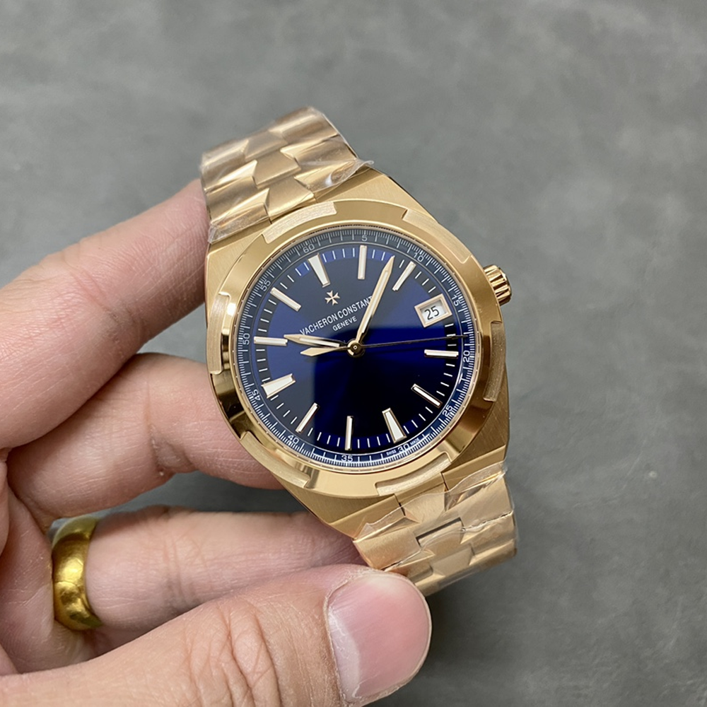 바쉐론 콘스탄틴 오버시즈 블루 다이얼 로즈골드 금통 41mm 4500V/110R-B705