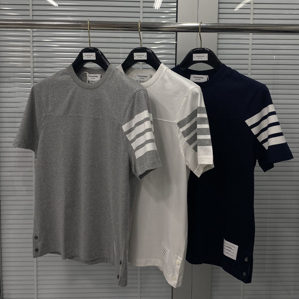 톰브라운 4바 코튼 반팔 티셔츠