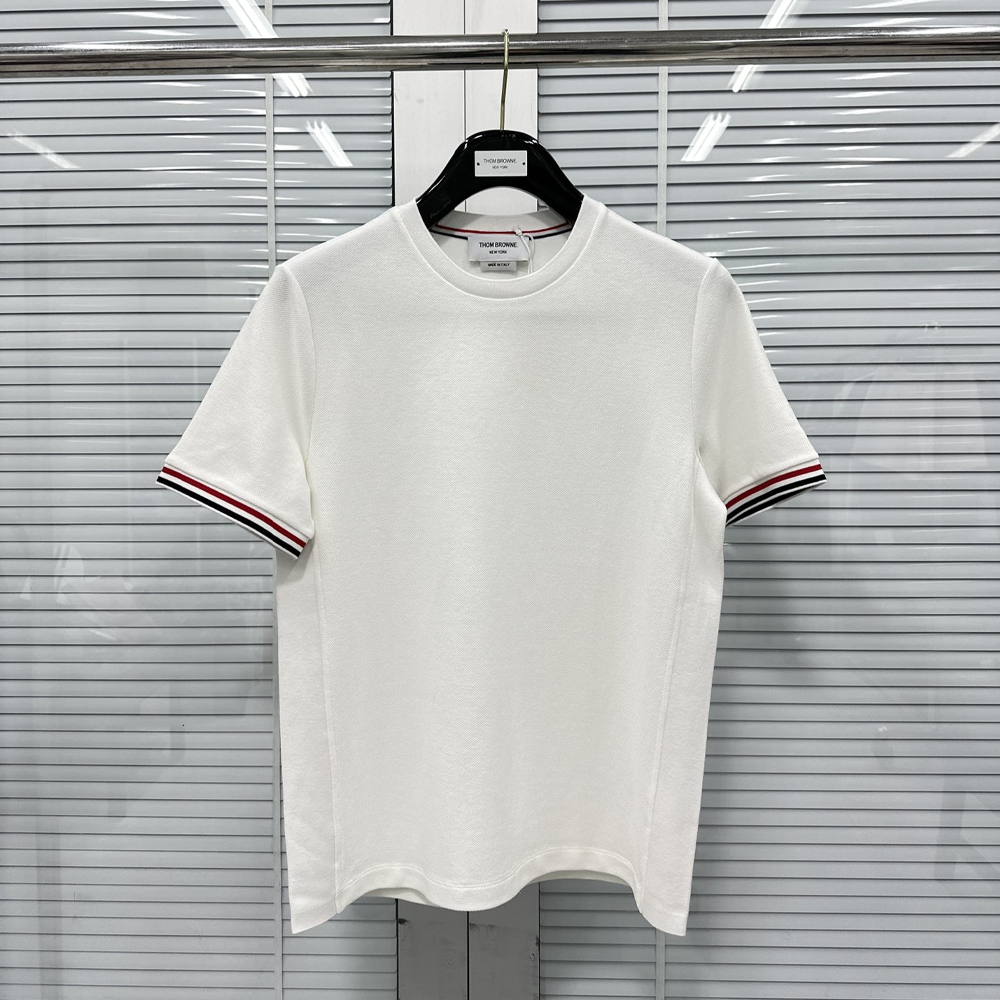 톰브라운 암밴딩 포인트 반팔 티셔츠