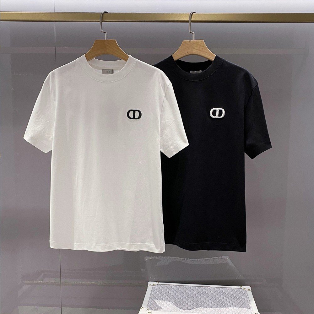 디올 24SS 자수로고 반팔 티셔츠