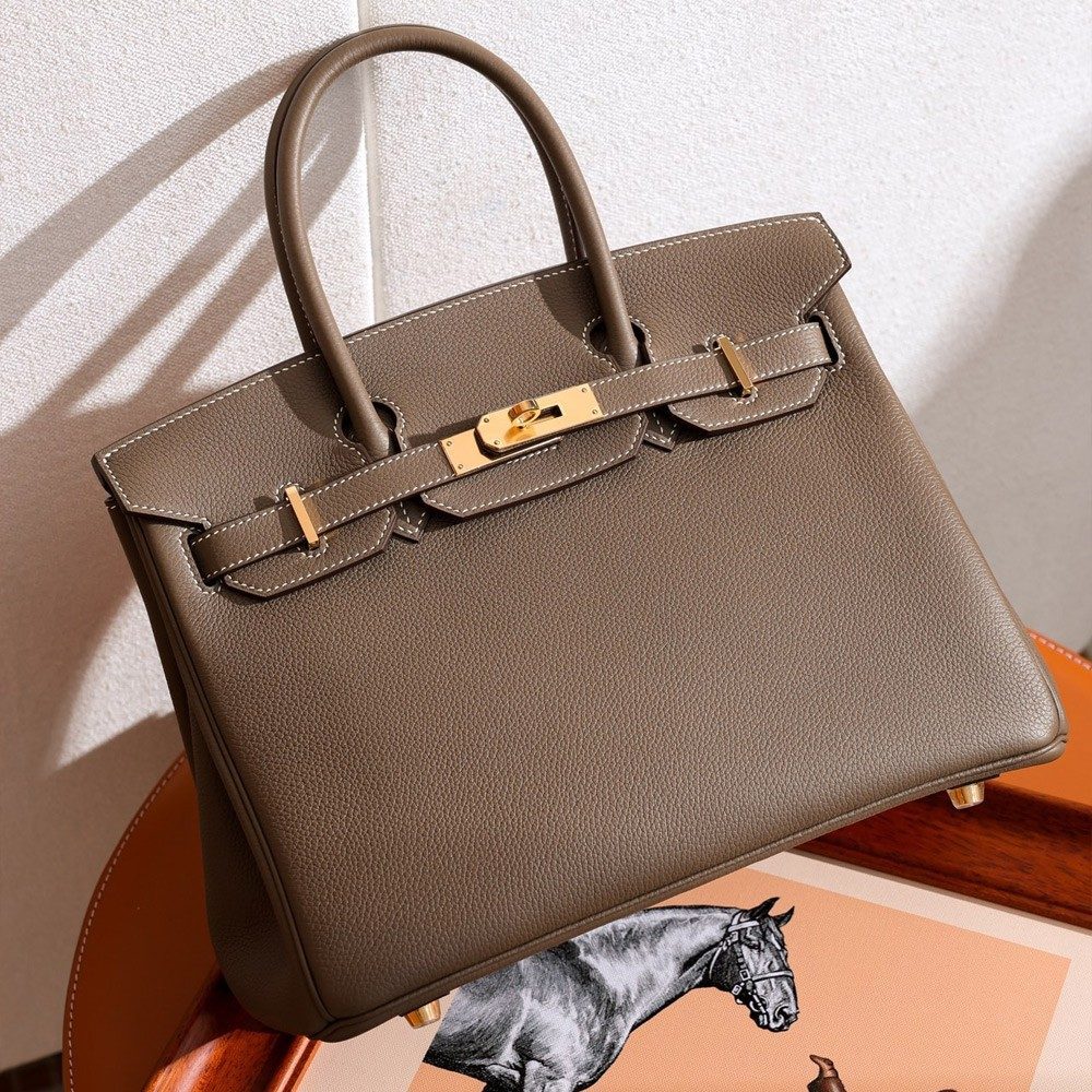 에르메스 올수공 버킨 30 에토프 토고 금장 하드웨어