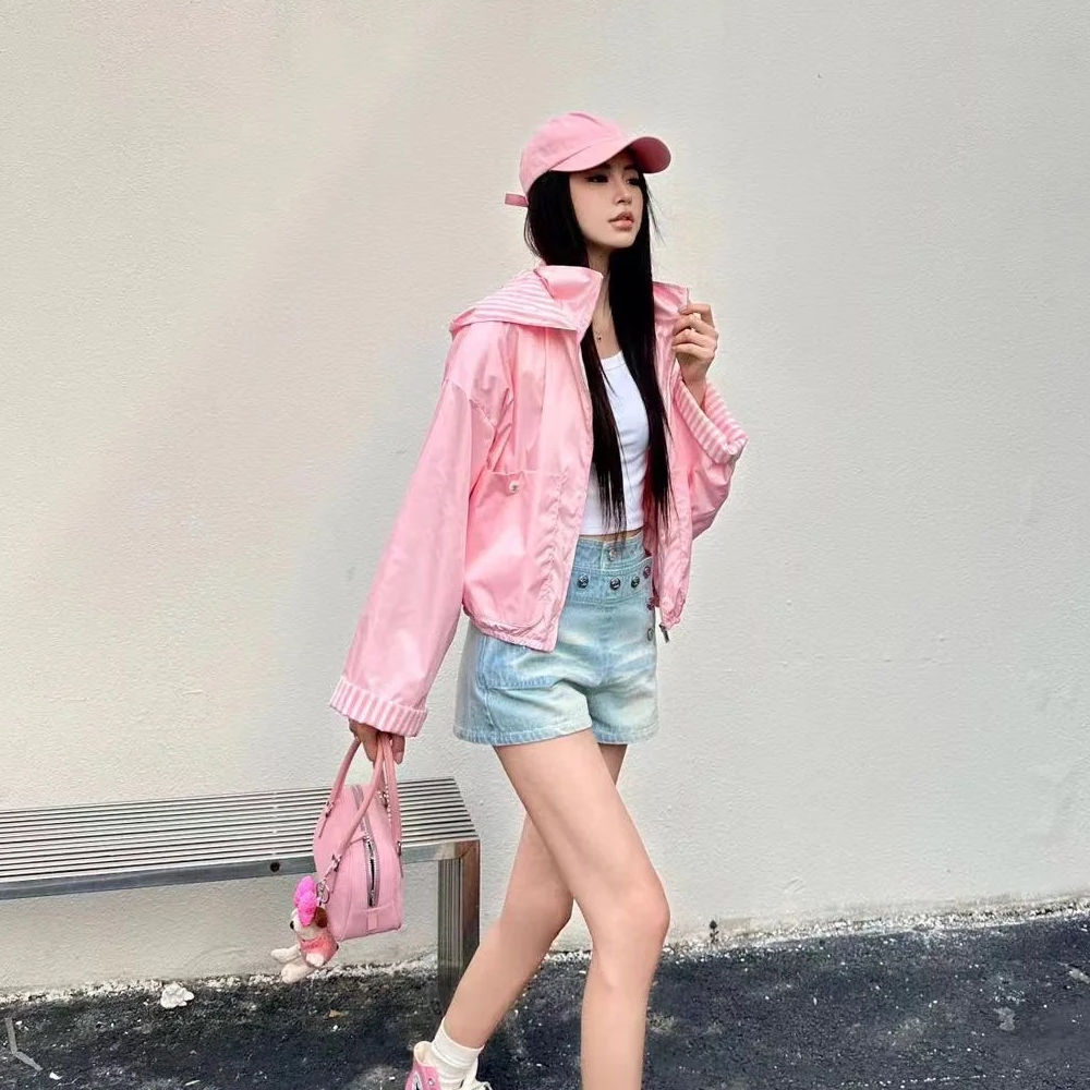 샤넬 24SS 더블 레이어 윈드 자켓