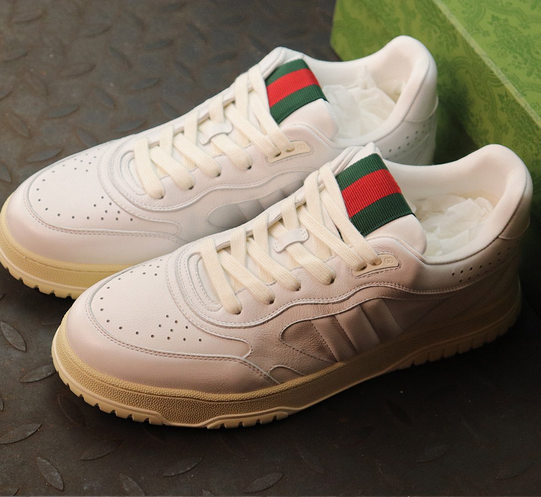 구찌 리웹 스니커즈 화이트 레더