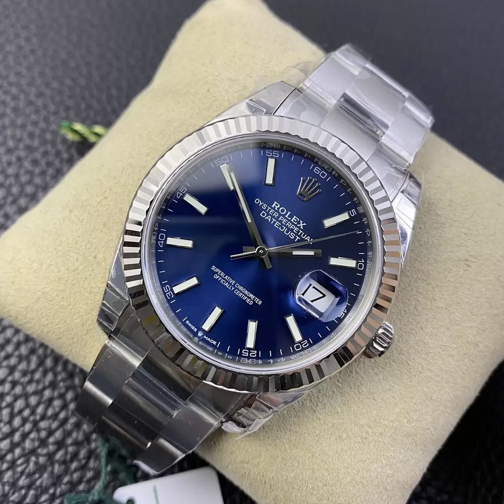 롤렉스 데이저스트 청판 다이얼 바인덱스 SS 오이스터 41mm 126334