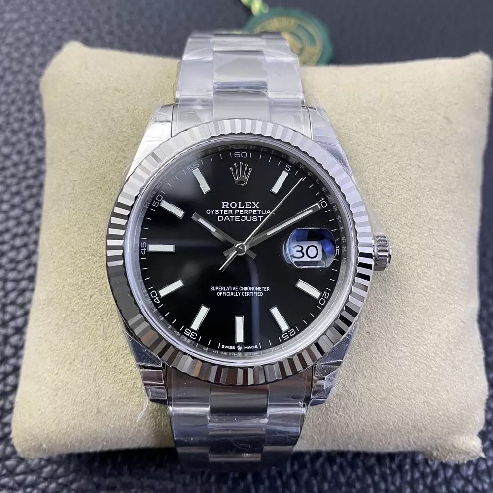 롤렉스 데이저스트 검판 다이얼 바인덱스 SS 오이스터 41mm 126334