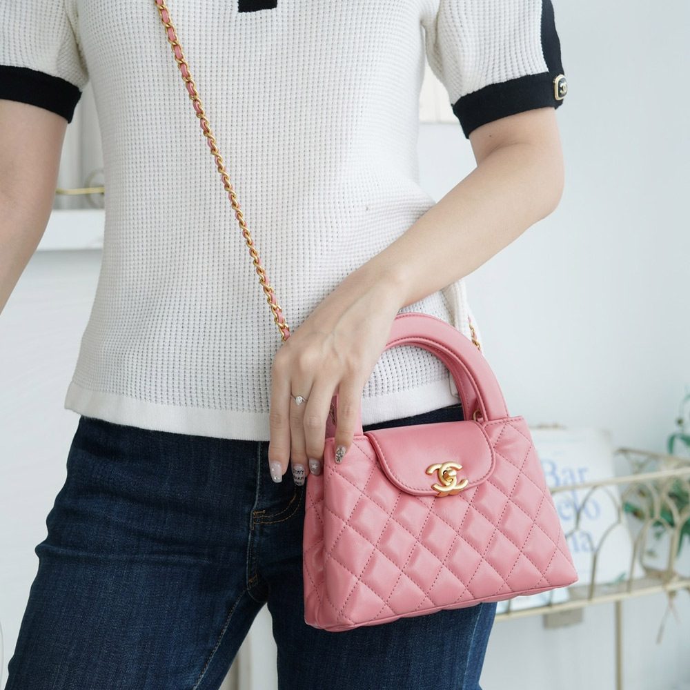 팬더샵 샤넬 23FW 켈리백 라지 핑크 금장 AS4416