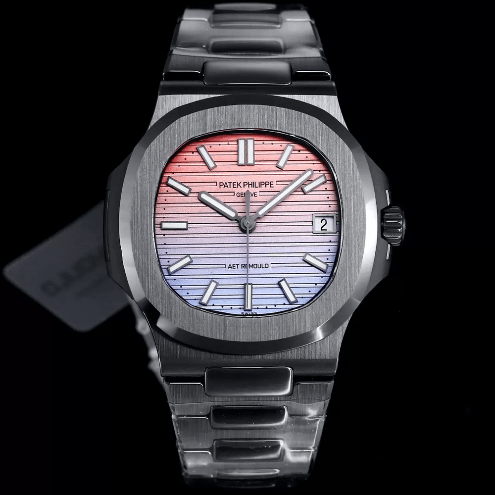 파텍필립 노틸러스 레인보우 다이얼 커스텀 블랙 세라믹 40mm 5711