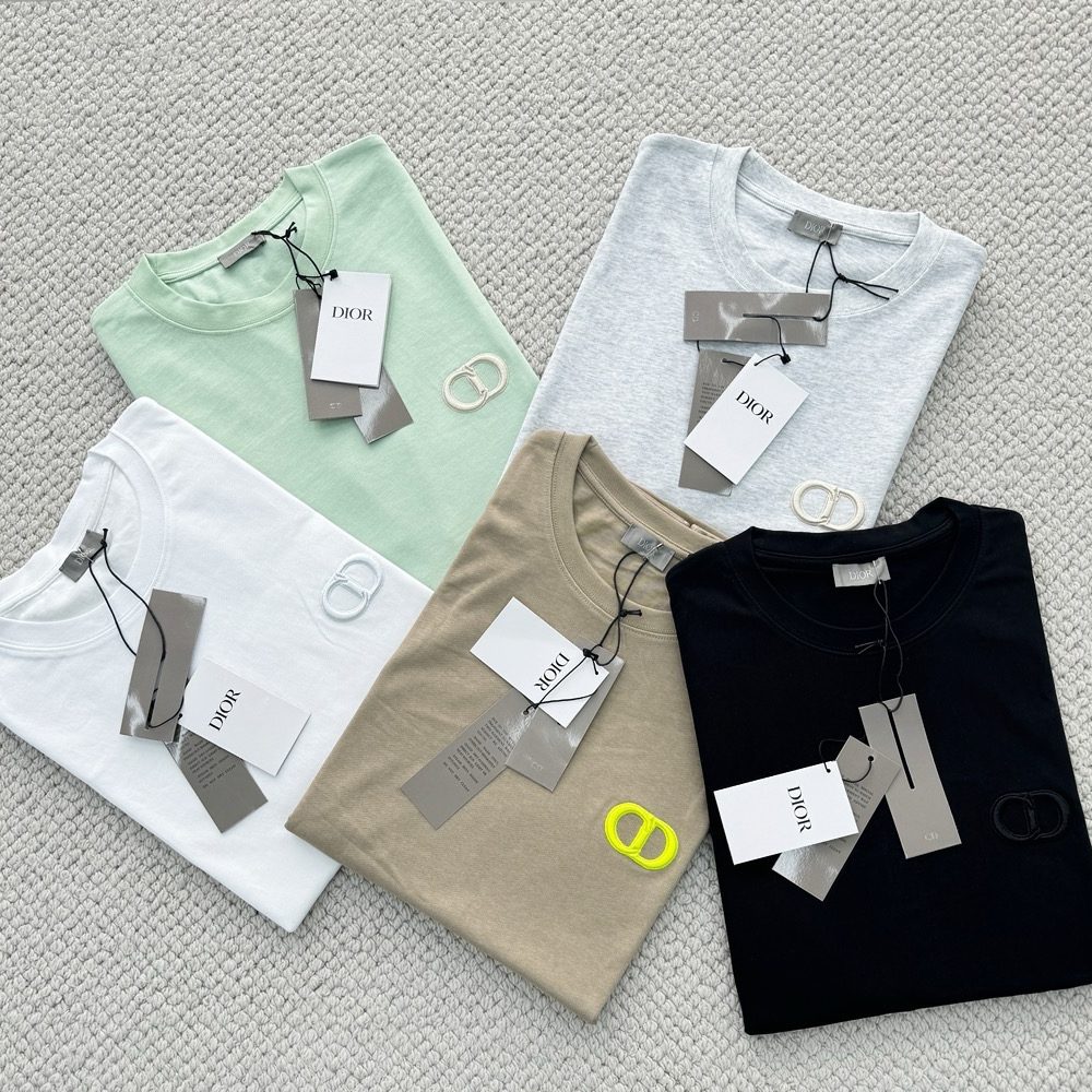 디올 24SS 자수로고 반팔 티셔츠