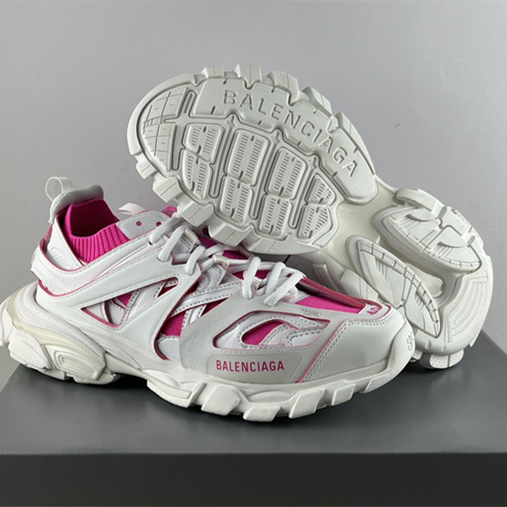 발렌시아가 트랙3 화이트 핑크