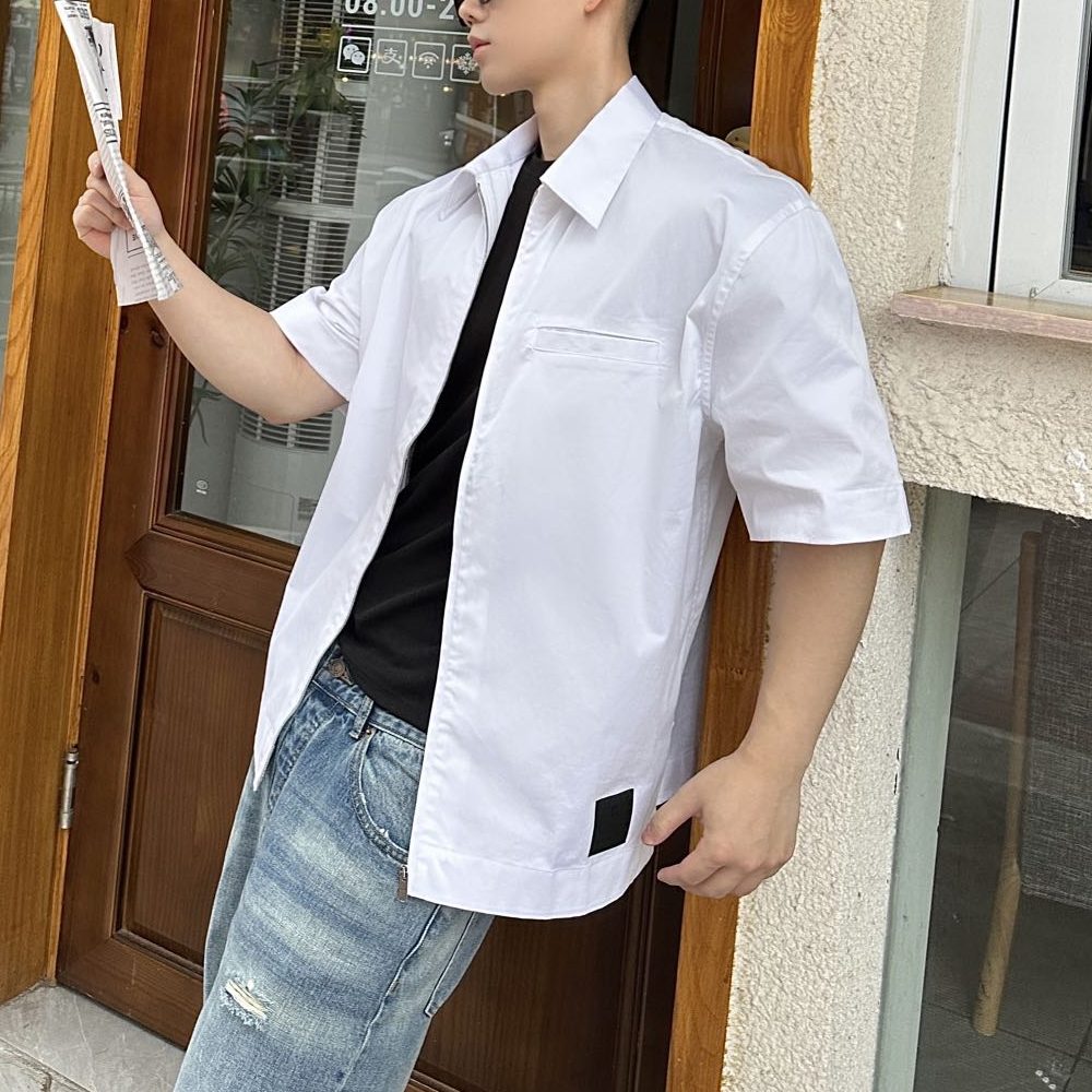 지방시 24SS 트윌 반팔 셔츠 집업