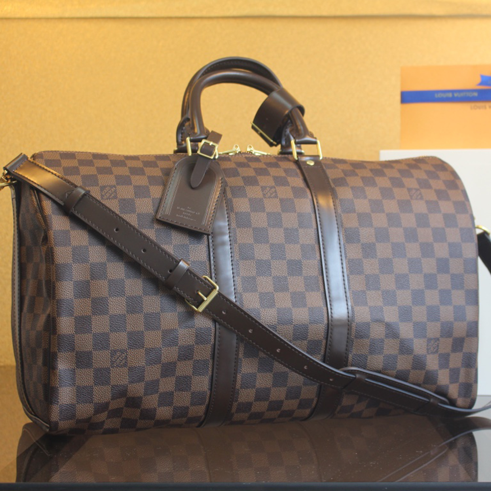 루이비통 다미에 에벤 키폴 반둘리에 45 토트백 N41428