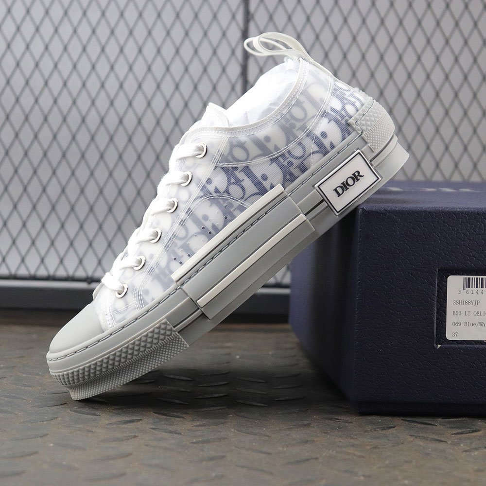 디올 B23 로우탑 스니커즈 네이비 블루