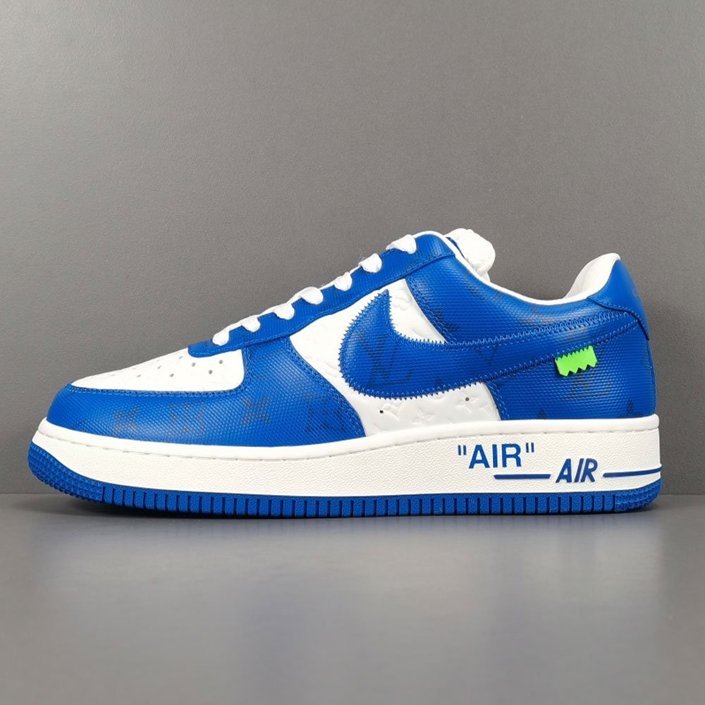 루이비통 X 에어포스 1 로우 블루 화이트