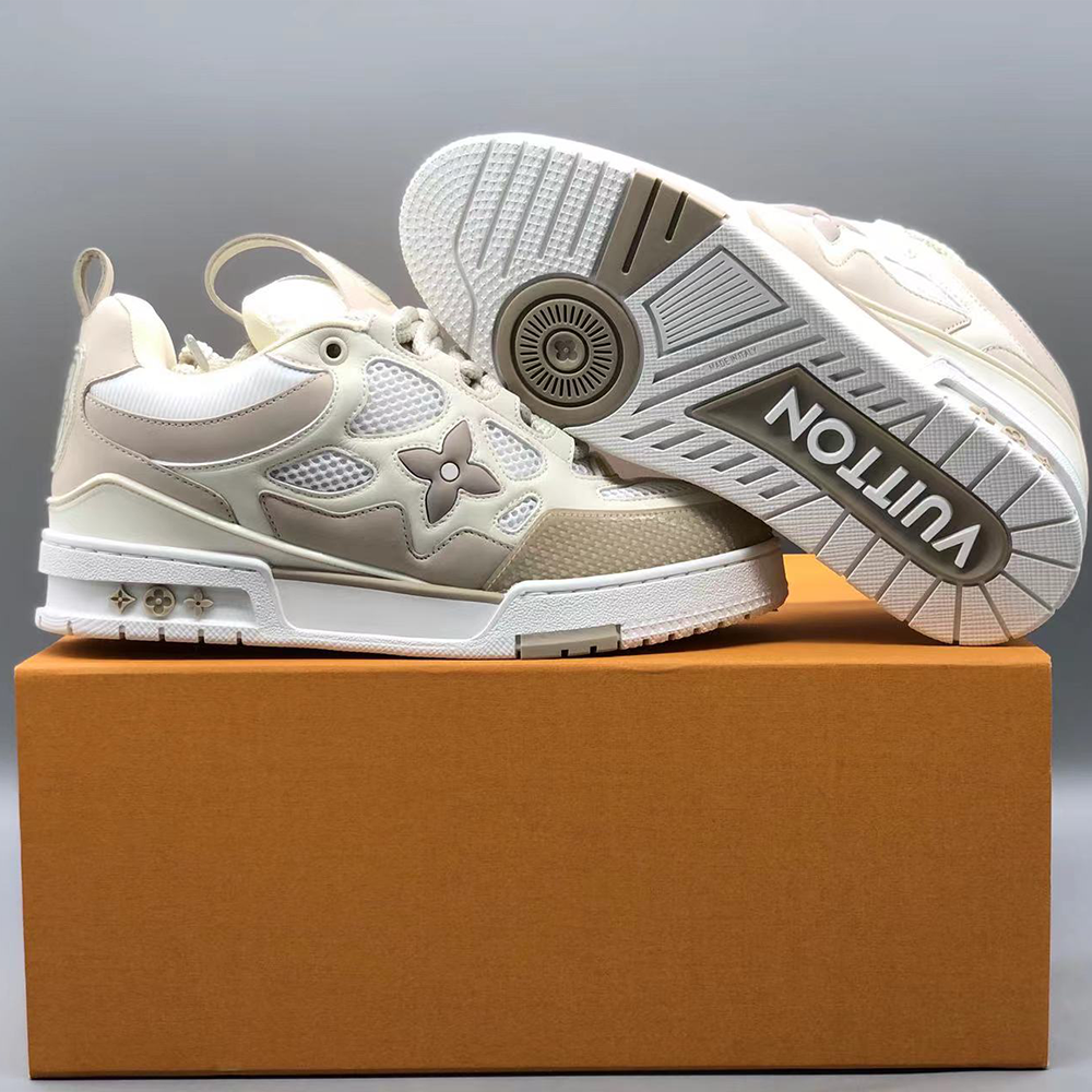 루이비통 LV 스케이트 스니커즈 브라운 화이트