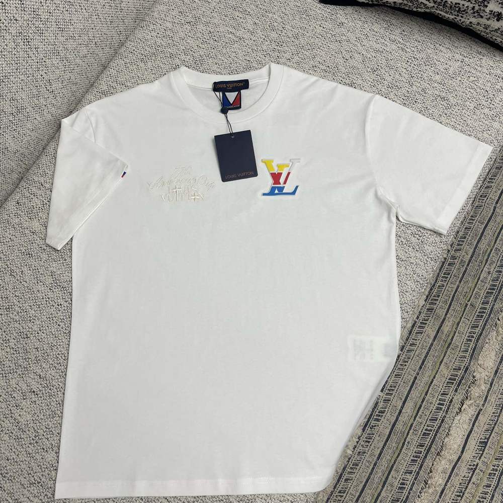 루이비통 그래픽 코튼 티셔츠