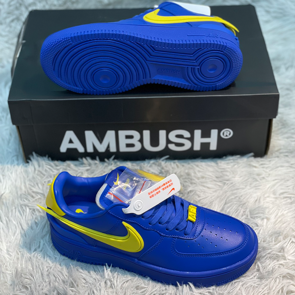 나이키 x 앰부쉬 에어포스 1 로우 SP 파인 블루