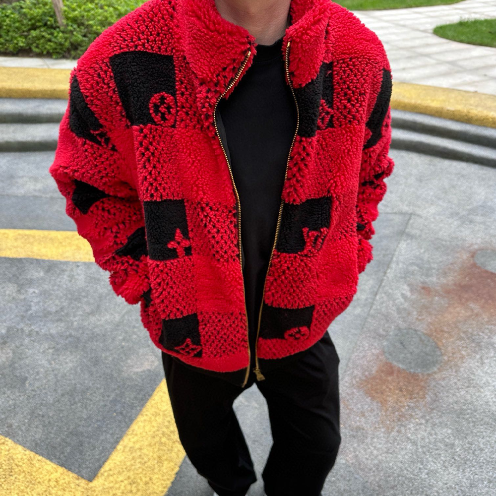 루이비통 24FW 모노그램 테디 자켓 레드