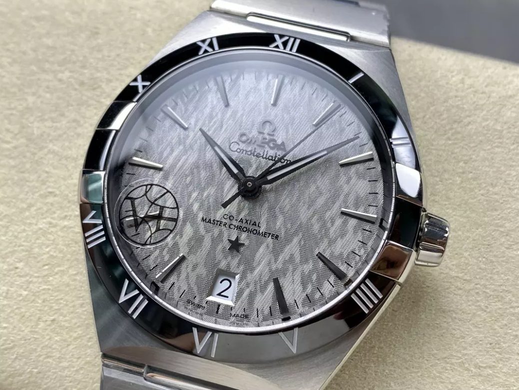 오메가 컨스텔레이션 41mm 그레이 다이얼, SS 브레이슬릿