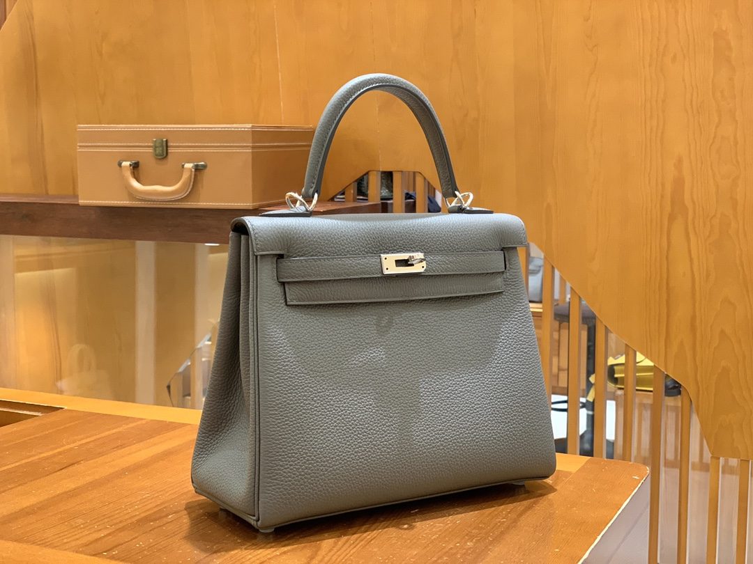 올수공 에르메스 켈리 25 토고 퓨터 그레이 실버 버클