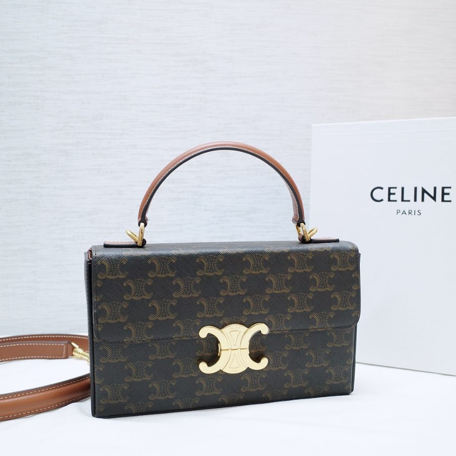 셀린느 박스 트리오페 탑핸들백