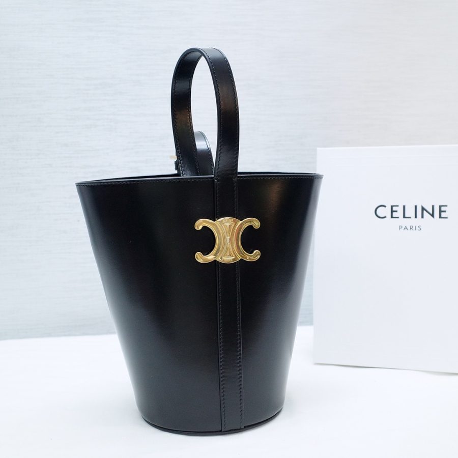 셀린느 트리오페 버킷백 블랙