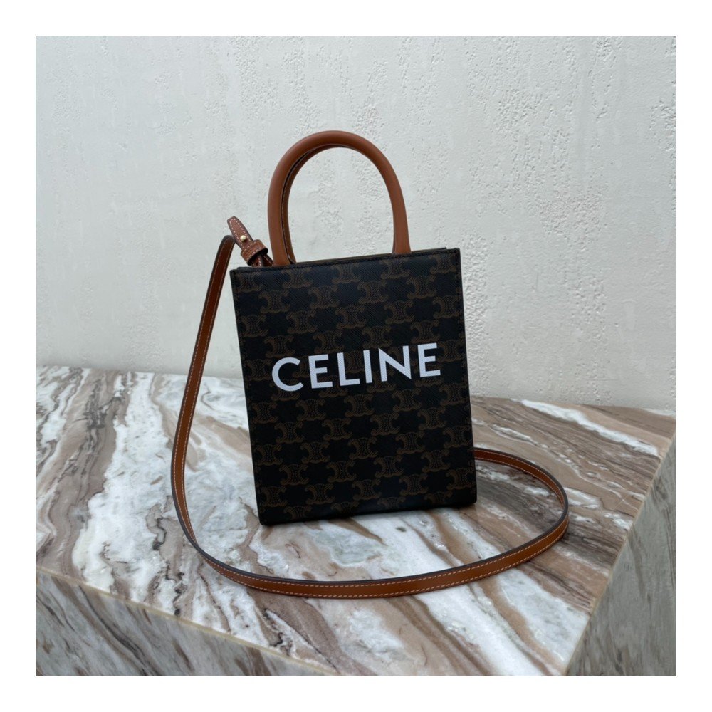 셀린느 CELINE MINI TOTE CABAS TRIOMPHE 미니 토트 백 숄더 백 194372
