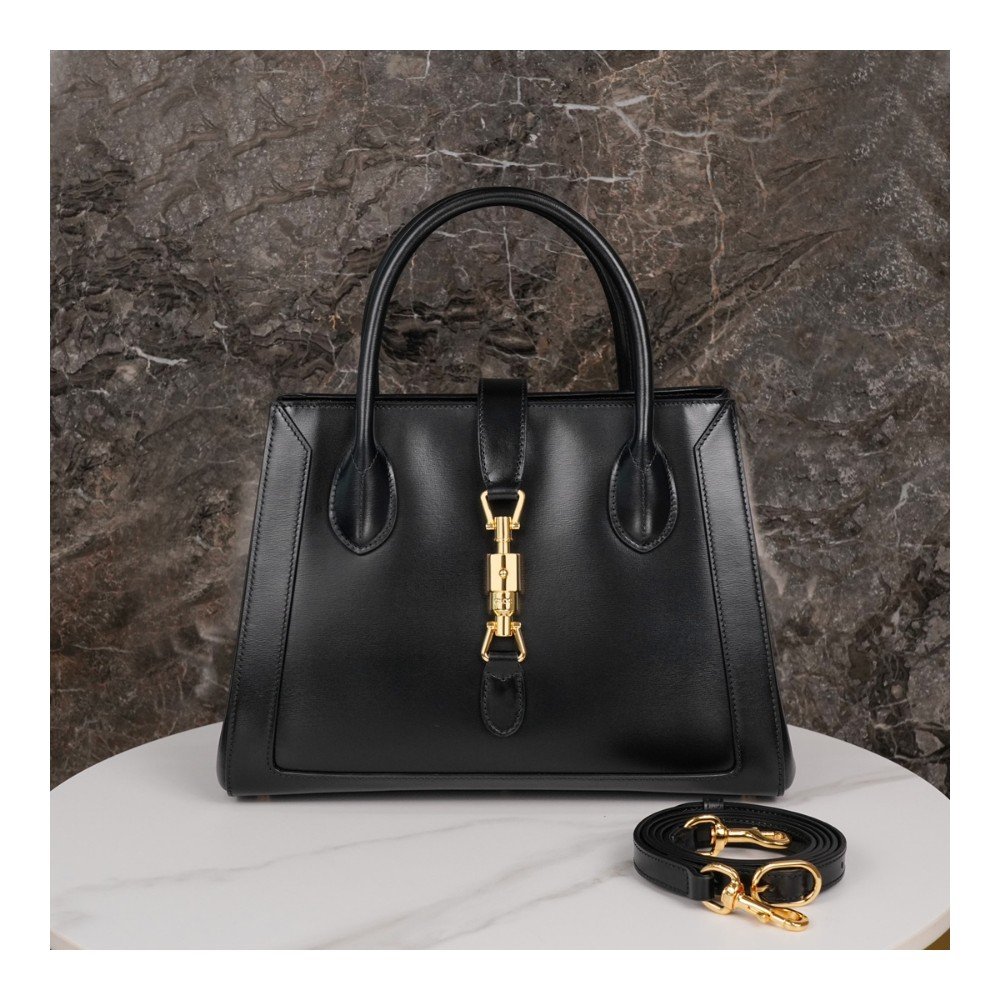 구찌 재키 1961 미디엄 토트백 블랙