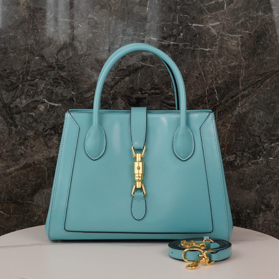 구찌 재키 1961 미디엄 토트백 라이트 블루