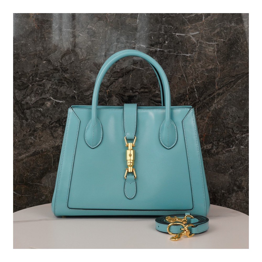 구찌 재키 1961 미디엄 토트백 라이트 블루