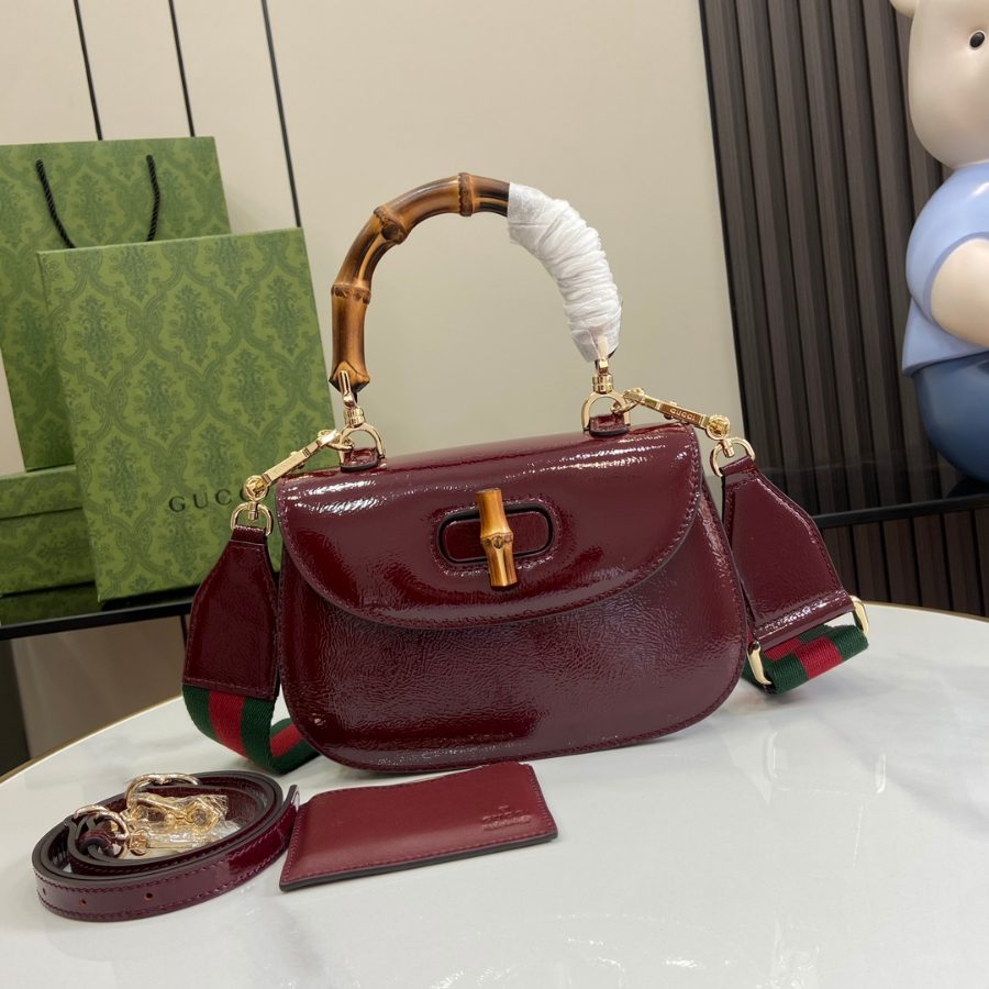 구찌 Gucci Bamboo 1947 스몰 여성용 크로스백 토트백 675797