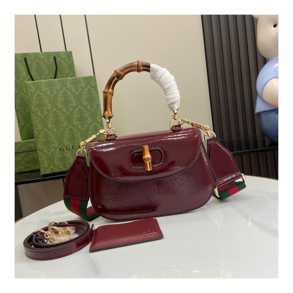 구찌 Gucci Bamboo 1947 스몰 여성용 크로스백 토트백 675797