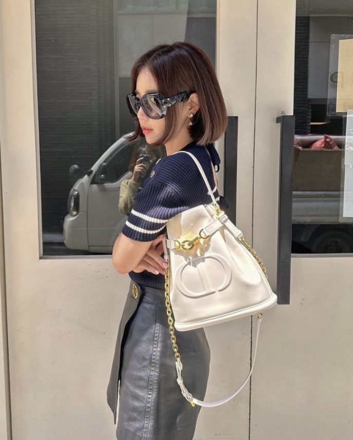 [기은세 PICK] 디올 C'EST DIOR 미디엄 백 크림