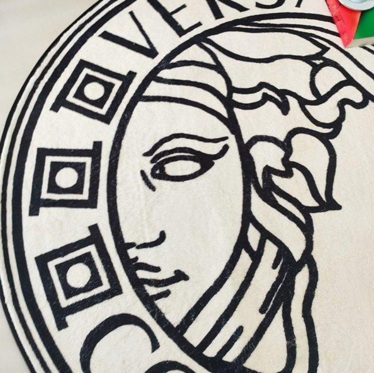 캐시미어 원형 카펫 러그