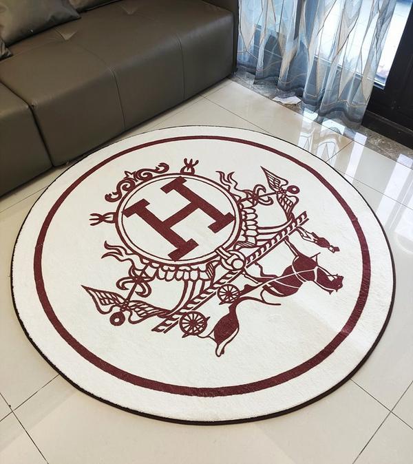 캐시미어 원형 카펫 러그