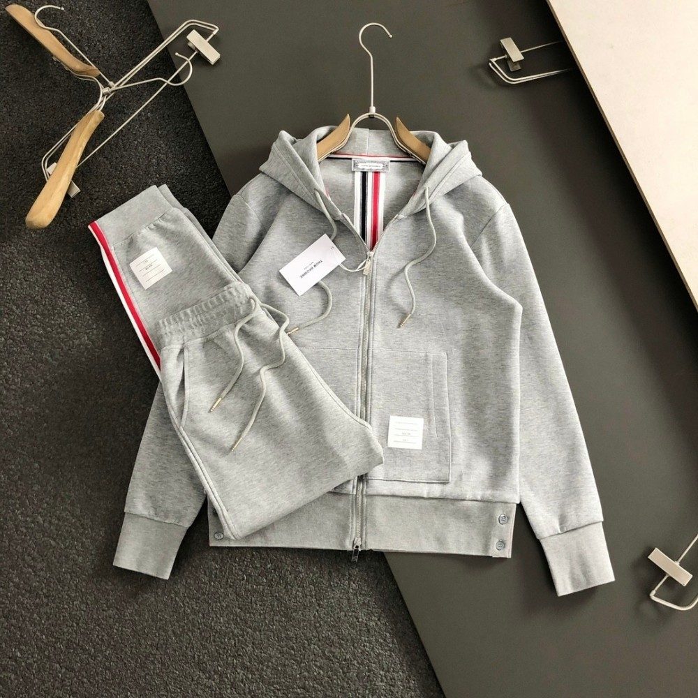 톰브라운 삼선 후드집업 트레이닝 세트